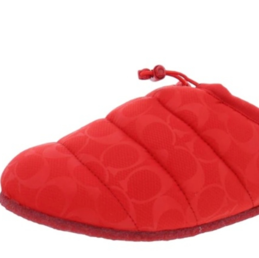 COACH Rachelle Monogram Quilted Nylon Slippers Women's Sizes New - Picture 8 of 15